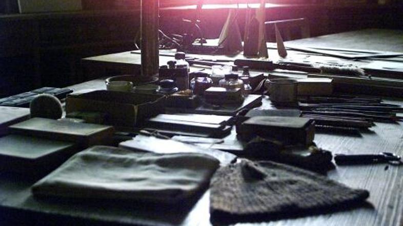 Notranjost Plečnikove hiše, spremenjene v muzej.