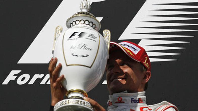 Heikki Kovalainen je prvo zmago dosegel na svoji enajsti dirki z McLaren Mercede