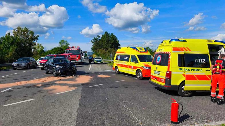 Prometna nesreča v Postojni