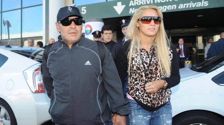 Maradona dekle Rocio Oliva Malpensa Milano letališče