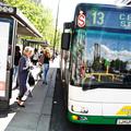 Ljubljana 18.05.2013 mestni avtobus, proga 13, trola, mestni javni prevoz, posta