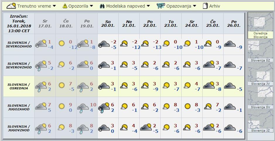 Modelska napoved za deset dni | Avtor: Arso