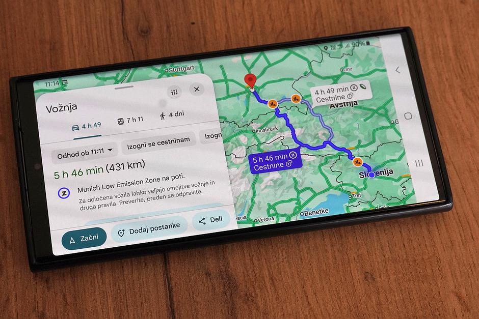 Google Maps simbol Z za okoljske cone | Avtor: Žurnal24 