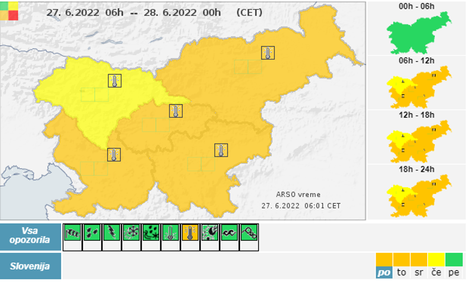 oranžni alarm | Avtor: Arso