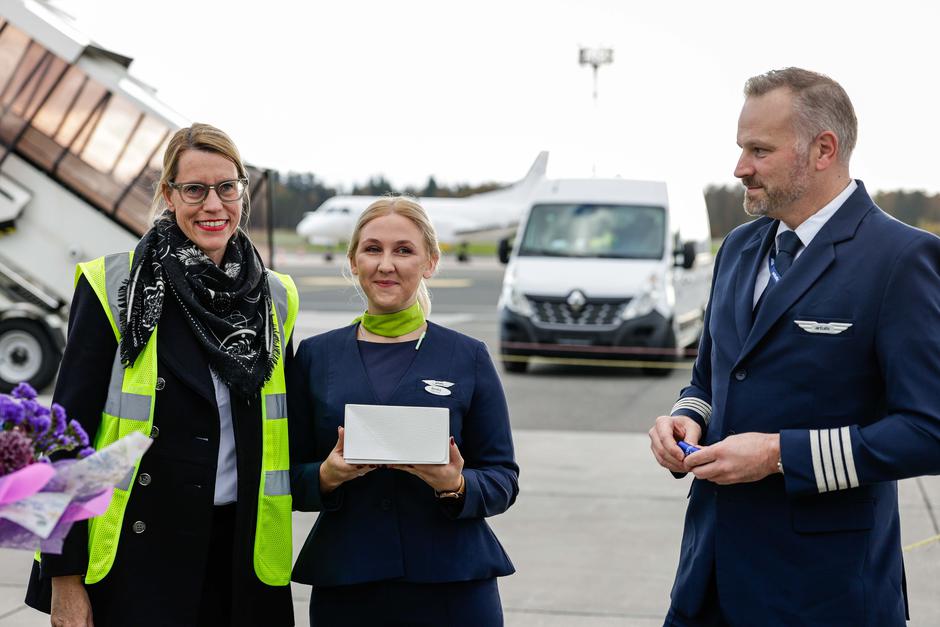 prvi let letalske družbe Airbaltic z Letališča Ljubljana | Avtor: Saša Despot