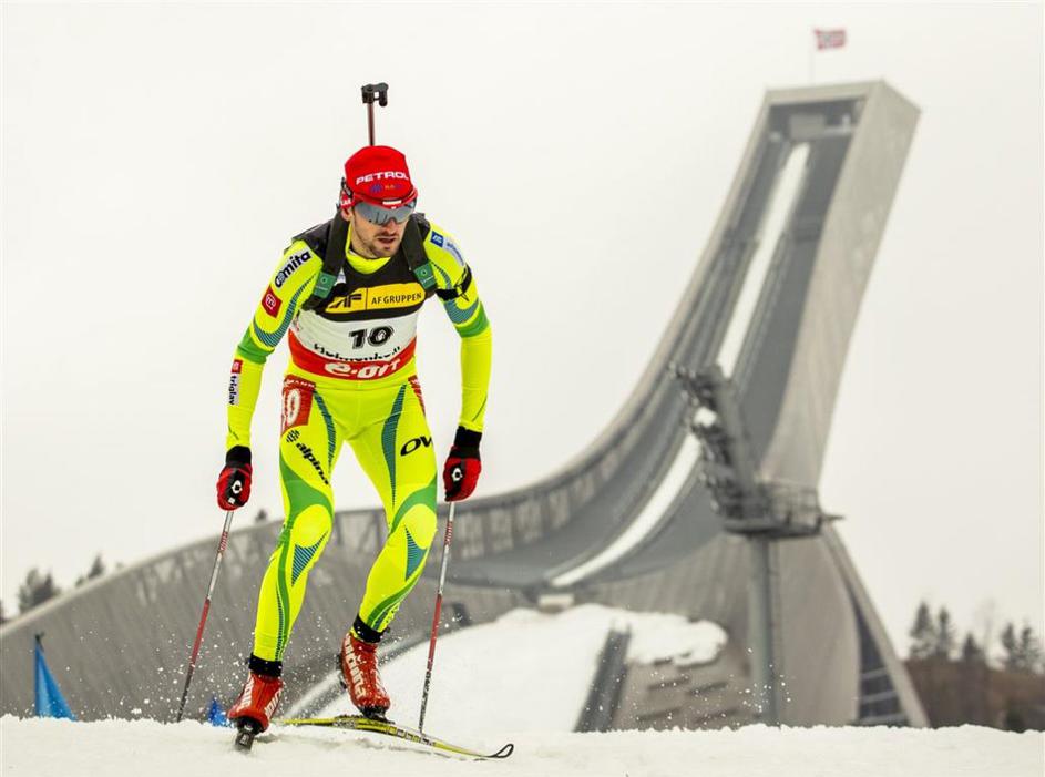 Fak Oslo biatlon sprint svetovni pokal zmaga Holmenkollen