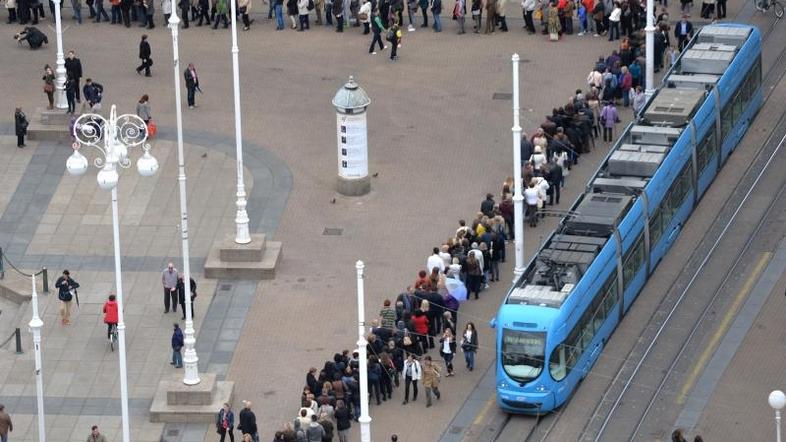 Gneča v Zagrebu