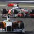 VN Bahrajna 2010 Shakir trening Force India McLaren Mercedes Button Liuzzi