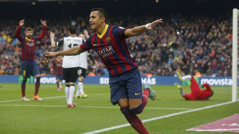Alexis Sanchez Barcelona Valencia Liga BBVA Španija prvenstvo