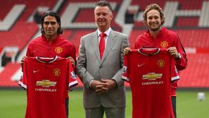 Radamel Falcao Daley Blind Louis van Gaal Manchester United