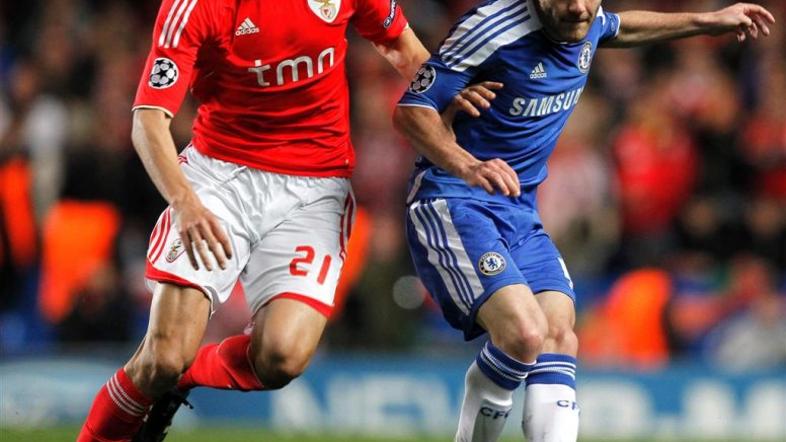 Mata Matić Chelsea Benfica Liga prvakov četrtfinale povratna tekma