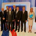 Predsedniki parlamentarnih strank na prvem soočenju na Pop TV
