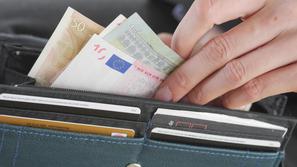 denarnica denar euro