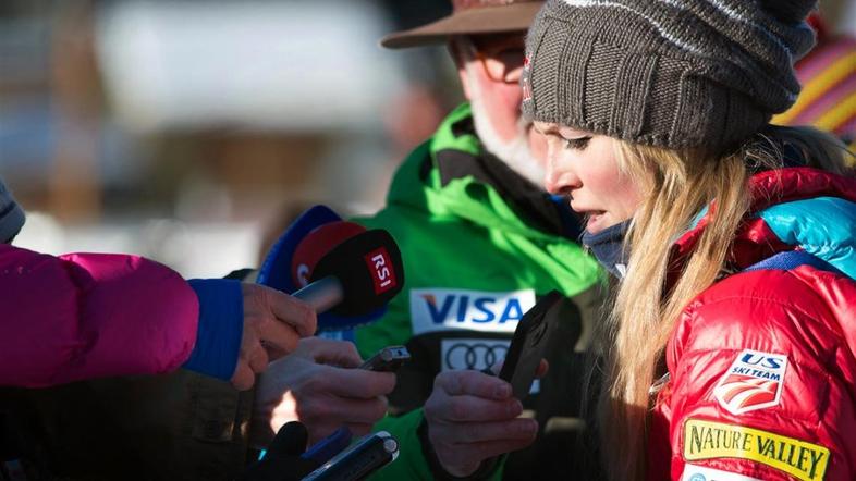 Vonn Lake Louise smuk trening alpsko smučanje svetovni pokal