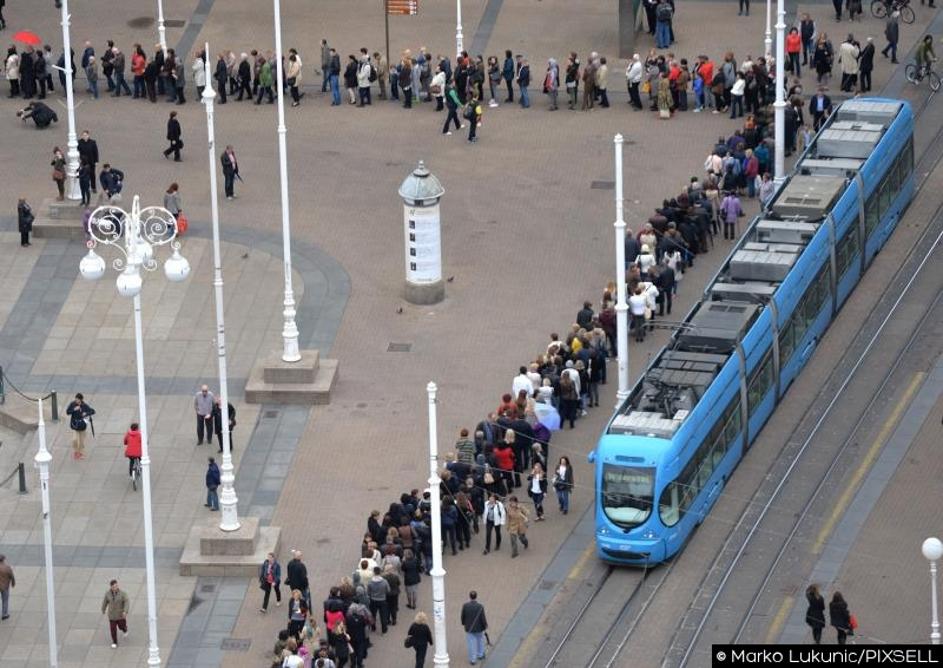 Gneča v Zagrebu