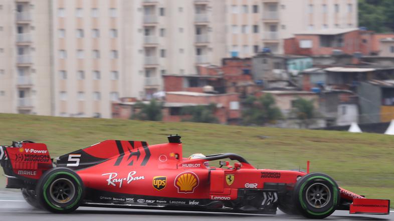 Sebastian Vettel VN Brazilije Interlagos