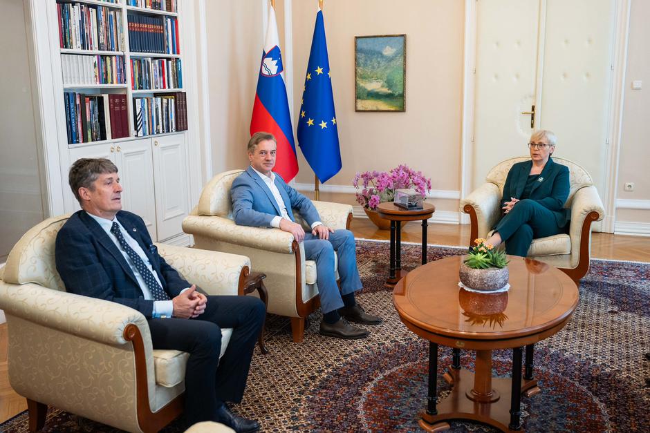 posvetovanje mandatar predsednica Nataša Pirc Musar janez janša robert golob robert sajovic cigler kralj | Avtor: Urad predsednice RS