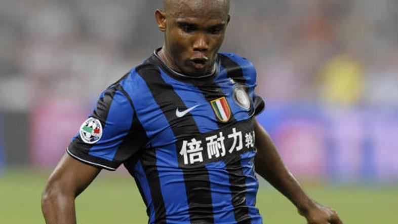 Samuel Eto'o je v ptičjem gnezdu dosegel edini gol za Inter na tekmi superpokala