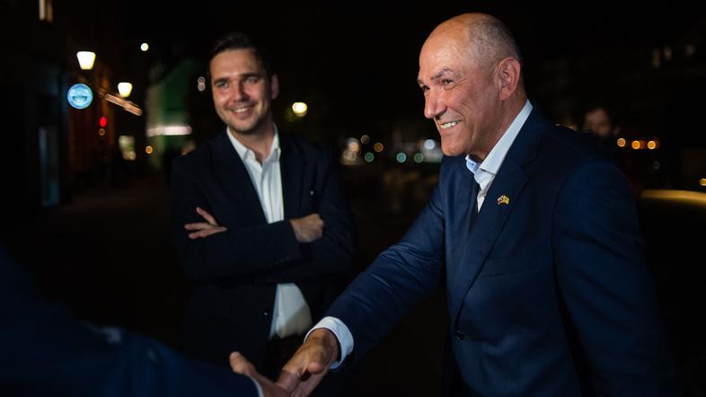 Anže Logar, Janez Janša