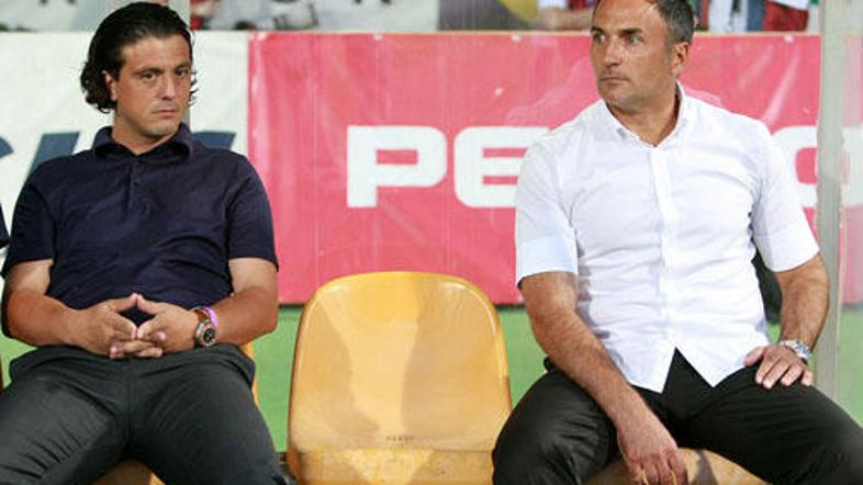 Zlatko Zahovič (levo) in Darko Milanič sta bila s predstavo Maribora proti Witu 