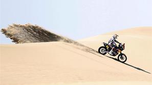 Despres reli Dakar druga etapa Pisco Peru puščava motor