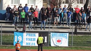 Goriške vrtnice navijači Gorica NK Domžale Prva liga TS Športni park