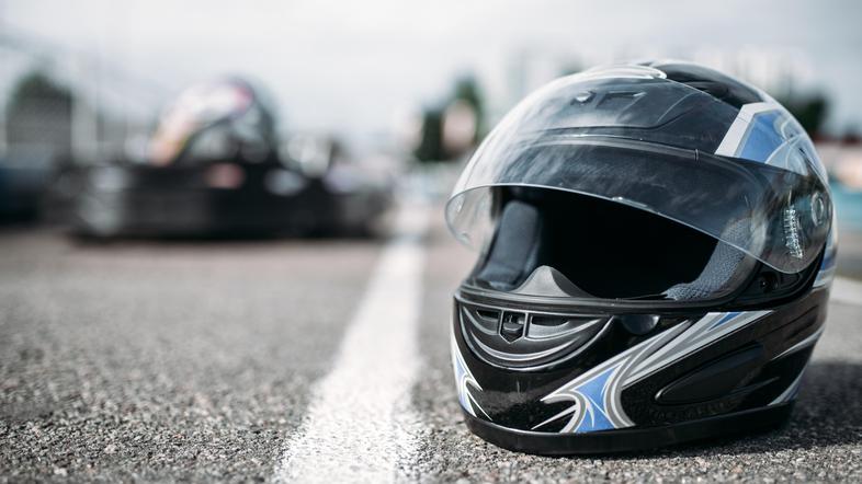 Motoristična čelada, nesreča motorista