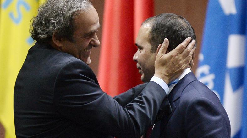 Michel Platini in Ali Bin Al Hussein