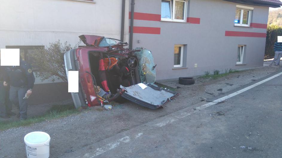 Prometna nesreča v kateri je umrl dojenček