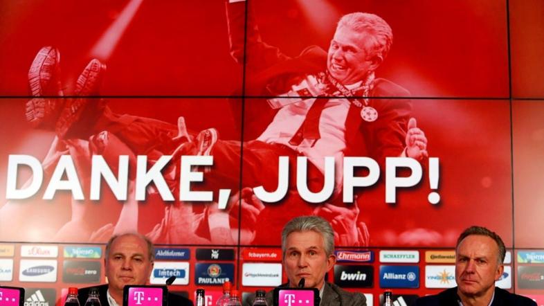 Heynckes Bayern München novinarska konferenca Hoeness Rummenigge