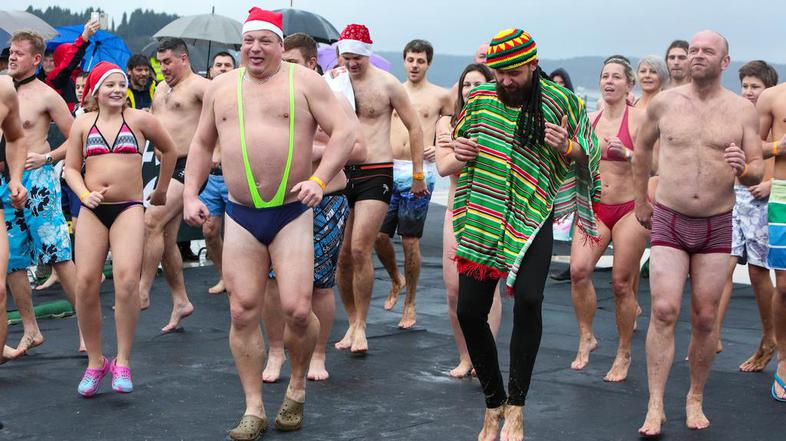 Novoletni skok v morje Portorož