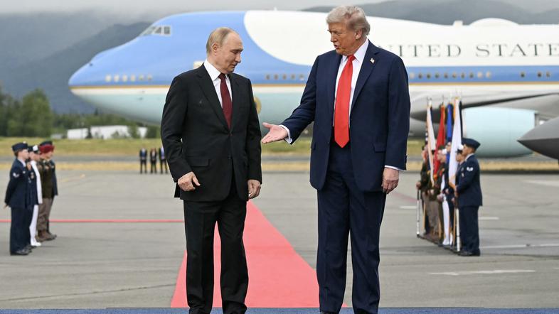 Donald Trump in Vladimir Putin, vrh na Aljaski