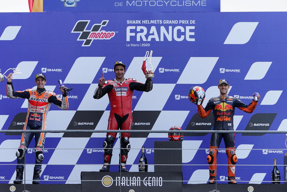 Alex Marquez Danilo Petrucci Pol Espargaro VN Francije | Avtor: Epa