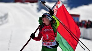 Domračeva zastava Belorusija Pokljuka zasledovanje skupinski start svetovni poka