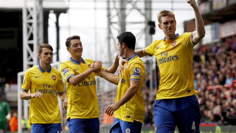 Ramsey Arteta Crystal Palace Arsenal Premier League Mertesacker Özil