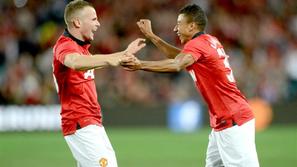 Lingard Cleverley Manchester United A-League All Stars ANZ Stadium Sydney