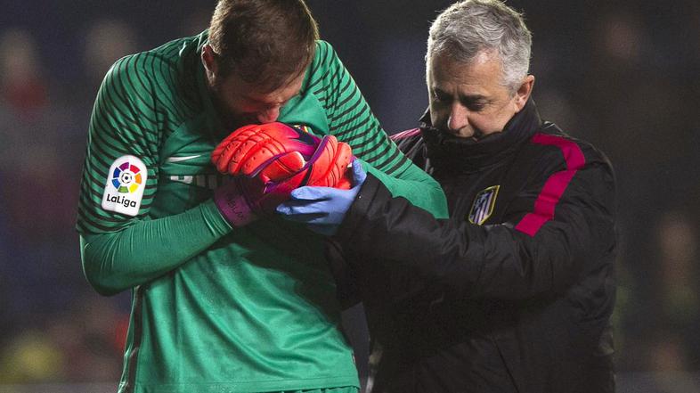 Jan Oblak, poškodba