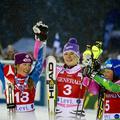 Höfl Riesch Poutiainen Shiffrin Levi slalom alpsko smučanje svetovni pokal