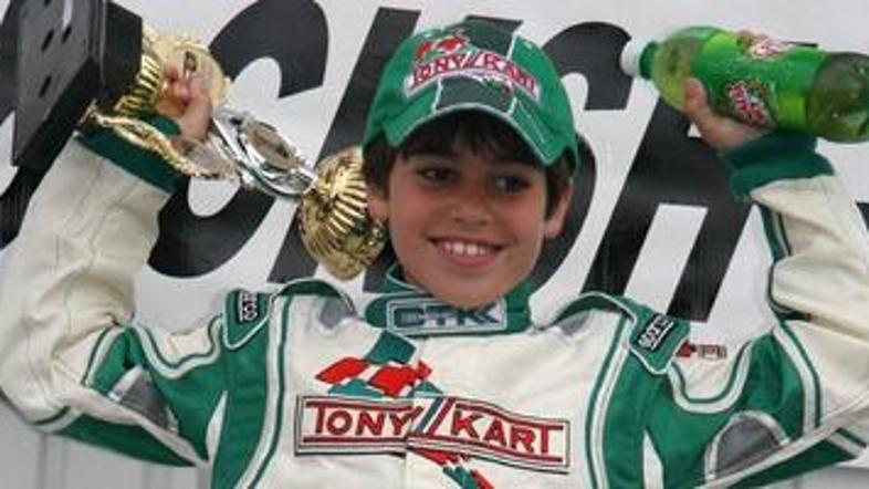 To je komaj 11-letni zvezdnik kartinga, Kanadčan Lance Stroll. (Foto: wheels.ca)