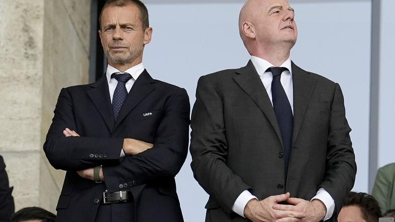 Aleksander Čeferin in Gianni Infantino