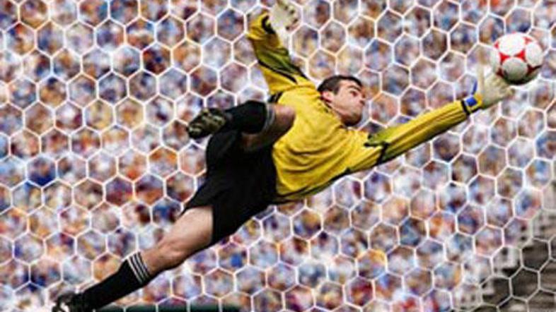 Vratar Brondbya pri strelu Vanna ni imel možnosti (slika je simbolična).