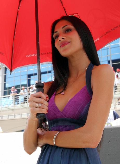 VN Turčije Istanbul zmaga Hamilton Nicole Scherzinger