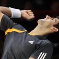 Nole se je takole veselil svojega petega letošnjega finala. Foto: Reuters