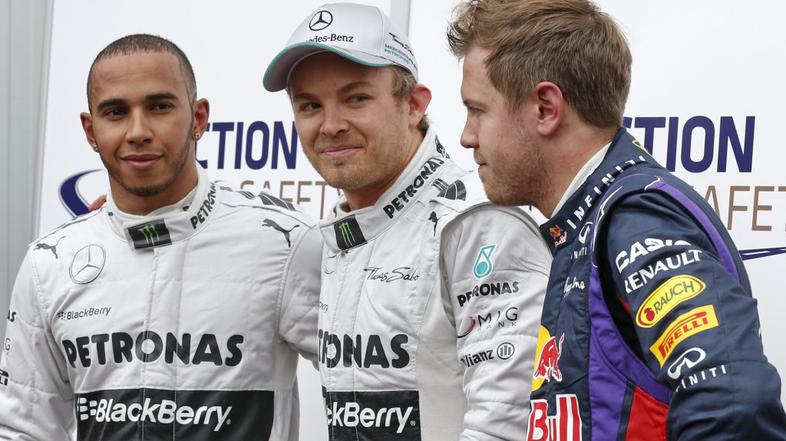 Nico Rosberg Lewis Hamilton VN Monaka Mercedes