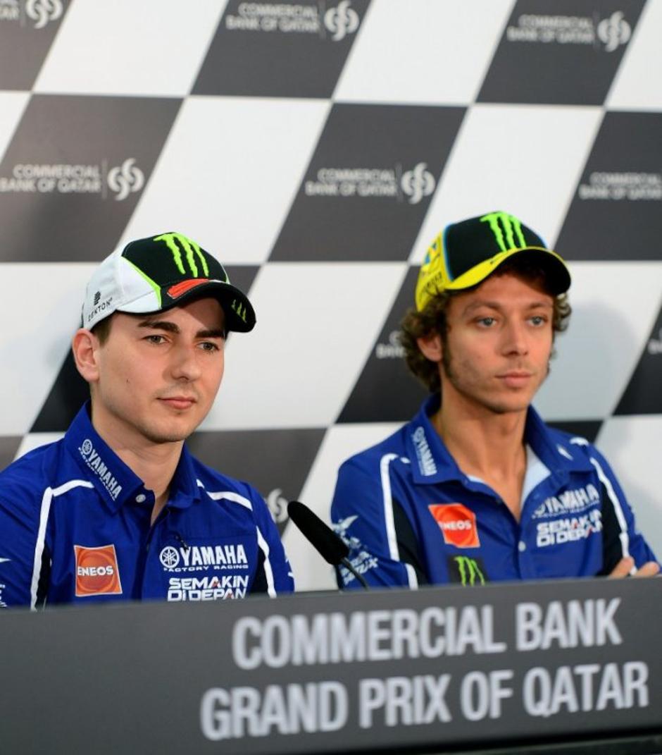 Rossi Lorenzo VN Katarja Doha motoGP motociklizem | Avtor: EPA