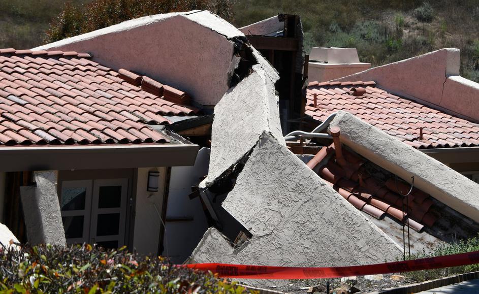 Zemeljski plaz v Kaliforniji