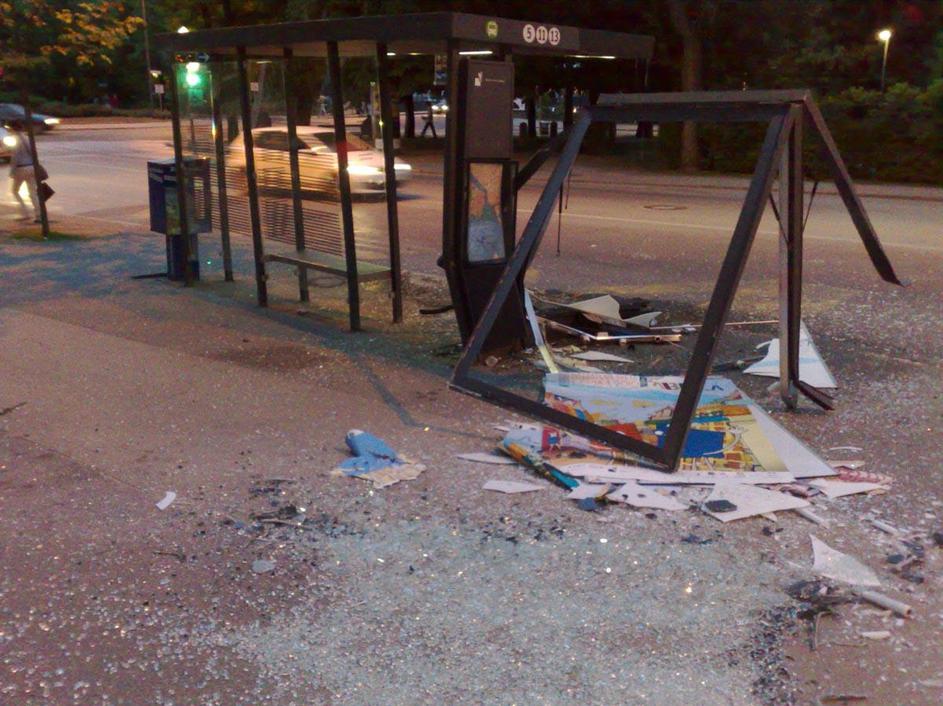 avtobusna postaja, Ljubljana, nesreča, trčenje