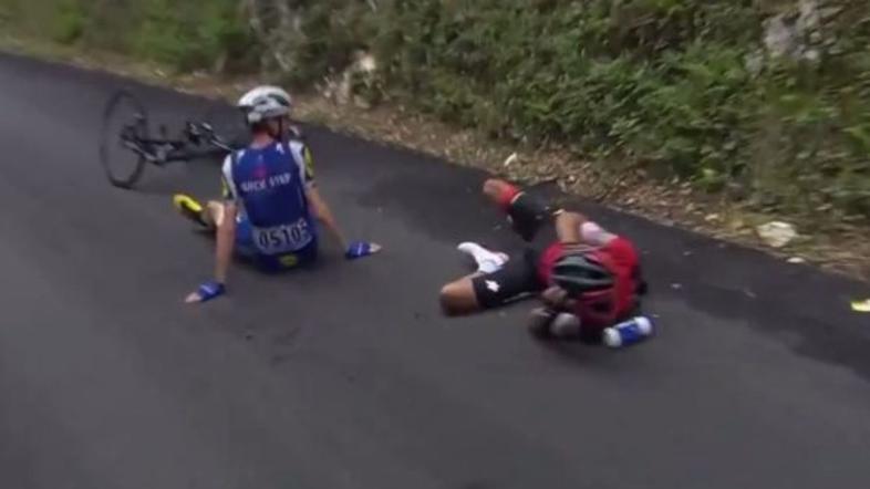 Richie Porte padec TdF