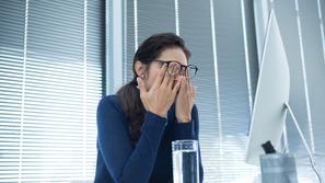 oči, pisarna, utrujenost