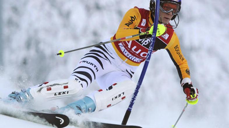 Maria Riesch je zmagovalka slaloma v Semmeringu.